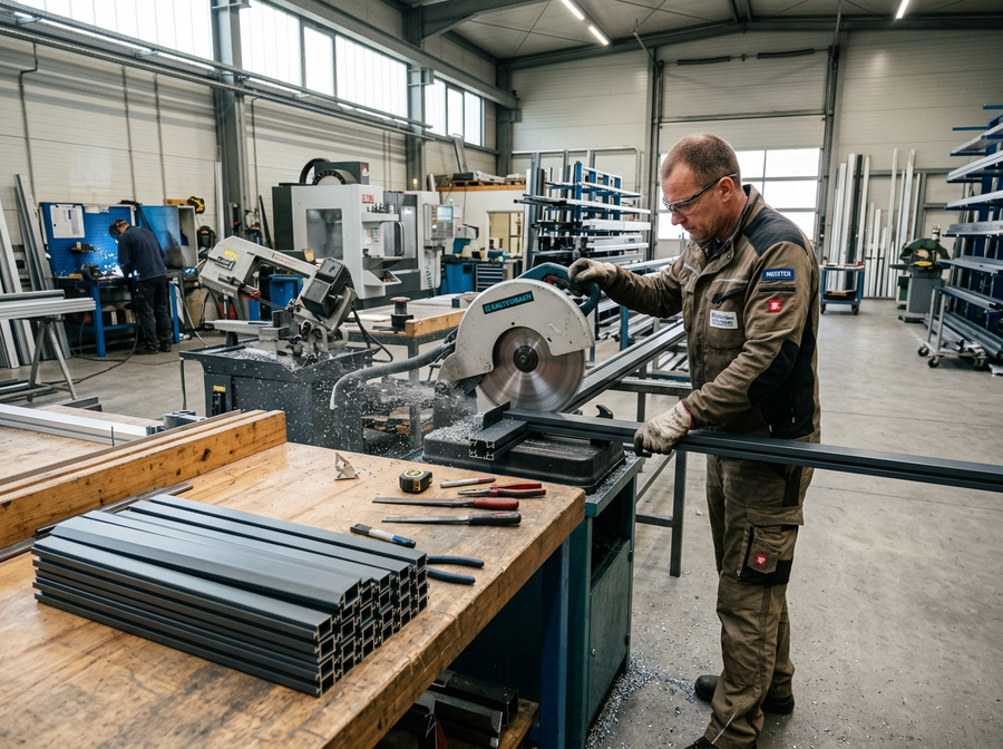 Millimetergenaue Fertigung der Aluminiumprofile in Deutschland